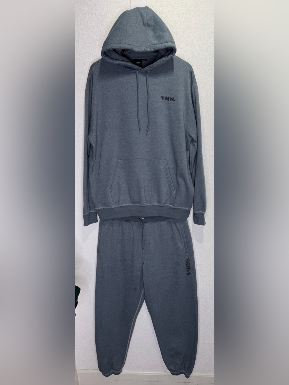 Vans Blue Charcoal Hooded Sweatshirt and Jogger Set